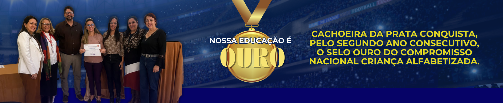 banner educacão ouro